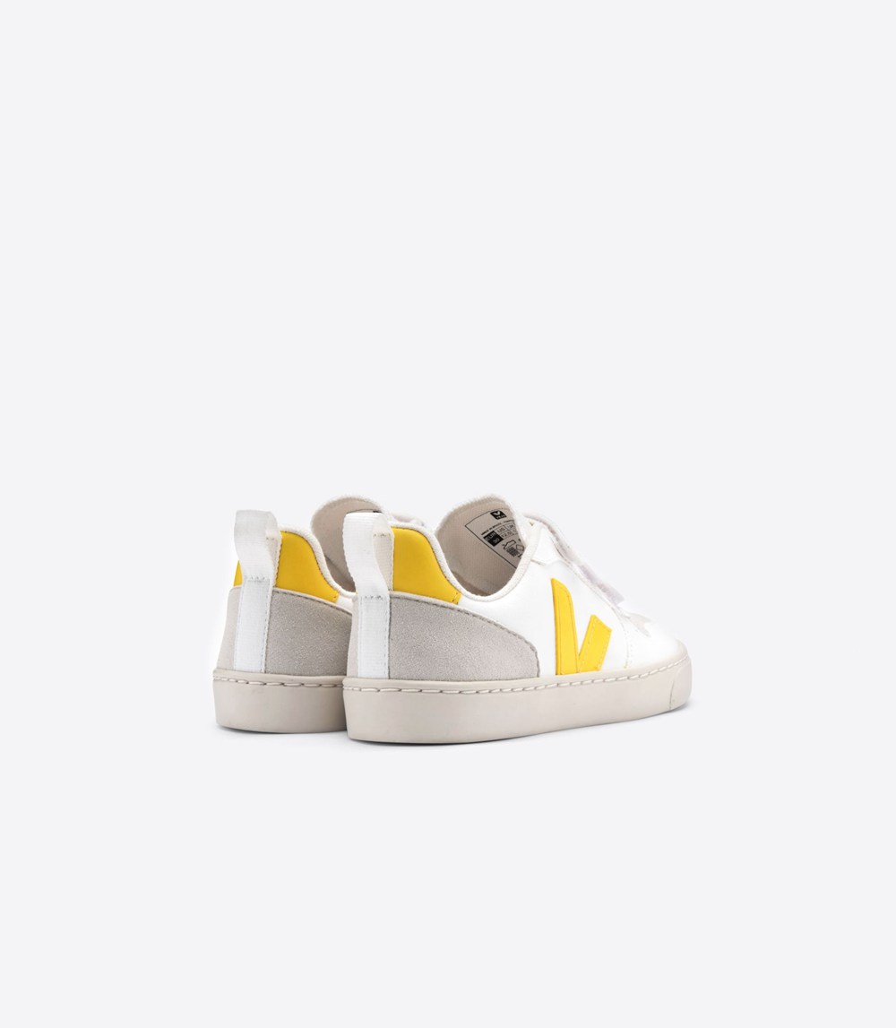 Veja Trainers Kids White - V-10 Velcro Cwl - MABR-31729